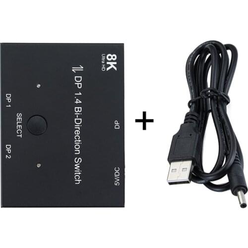 Xiwai DP DisplayPort 1.4 Bi-Direction Switch MST Hub Support HDCP SST Extended 8K@30hz 4K@60hz