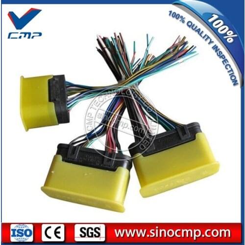 E320B 320B Excavator Controller Plug Connector Wiring Harness