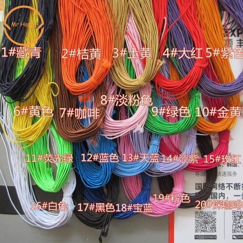 25yard/lot Stretchy Elastic String Cord Thread 1mm for DIY Jewelry Making 14 colors to choose Quantity