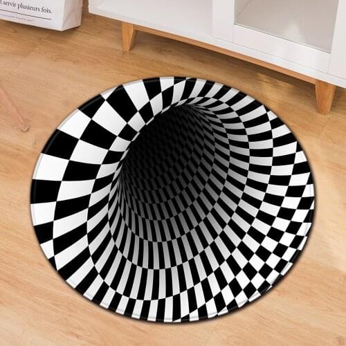 Geometric pattern 3D printing Carpets for Living Room Bedroom decor Rug New Year Round Floor Mat Christmas Child Play Area Rugs