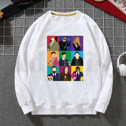 Umbrella Academy Symbol Cha Diego Vanya Print Men Hoodies Sweatshirt Fashion Graphic Hoodie Casual Streetwear Hoodie