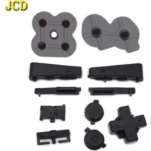 JCD Silicon Conductive Rubber Pad Button & Full set L R A B D-Pad Keypad Buttons For GBM Console Shell Button Replacement