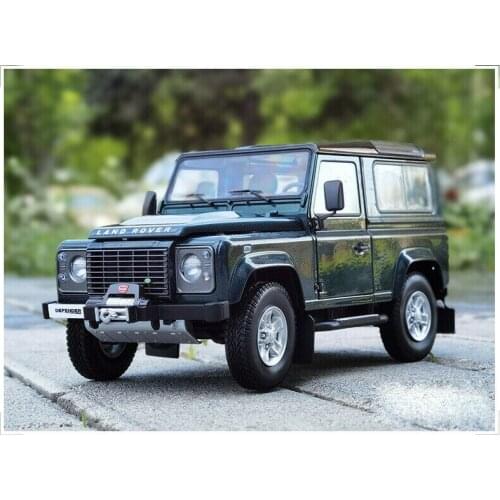 Kyosho 08901 1/18 For Land Rover Defender 90 Diecast MODEL Car Gifts Green/Gray Kids toys gifts For Display Collection Metal