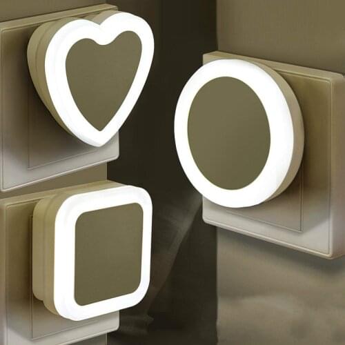 Creative LED Night Light Children’s Sleeping Bedside Lamp Bedroom Room Light Plug in Electric Light Control Induction Night Ligh