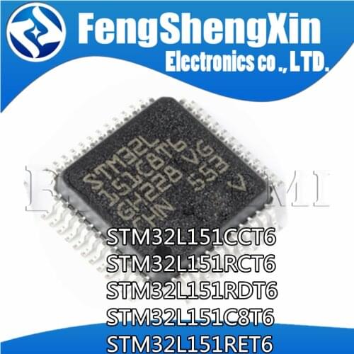 10pcs STM32L151CCT6 STM32L151RCT6 STM32L151RDT6 STM32L151C8T6 STM32L151RET6 QFP Micro controller