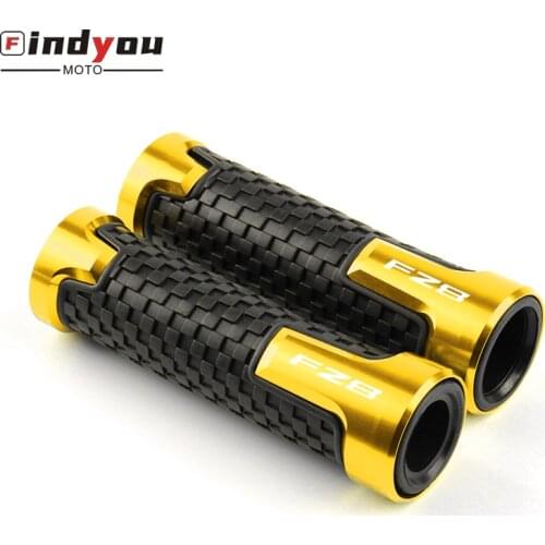 With logo Motorcycle 7/8"22mm Handlebar Grip Handle Bar Motorbike Hand Grips For YAMAHA FZ8 2011 2012 2013 2014 2015 2016