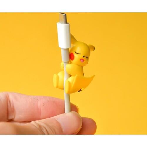Cartoon Cable Protector for iPhone X earphone data cable Universal Cord Protection Protective Cover USB Cable Winder