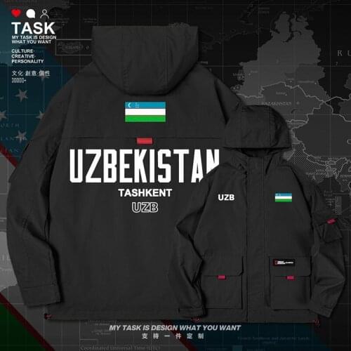 Uzbekistan Uzbekistani UZB men jacket hooded nation flag printed long sleeve new mens top for men windbreaker autumn clothes