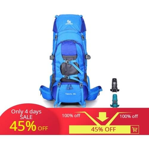 Outdoor sharp 2019 new mountaineering bag large capacity camping outdoor bag bracket backpack men and women casual backpack