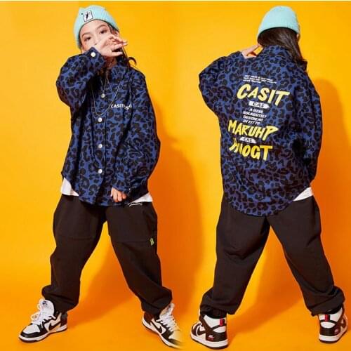 New Kids Jazz Dance Costumes Hip Hop Jacket Boys Street Dance Clothing Girls Festival Catwalk Show Stage Fashion Clothes DQL4684