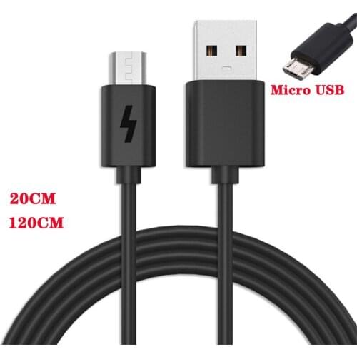 Original XIAOMI Micro USB Cable 20cm 120cm Fast Charging Line For Redmi 7A 7 6 5 S2 6A 5A 4A 4X A2 Lite Charger Cord Wire Cabel