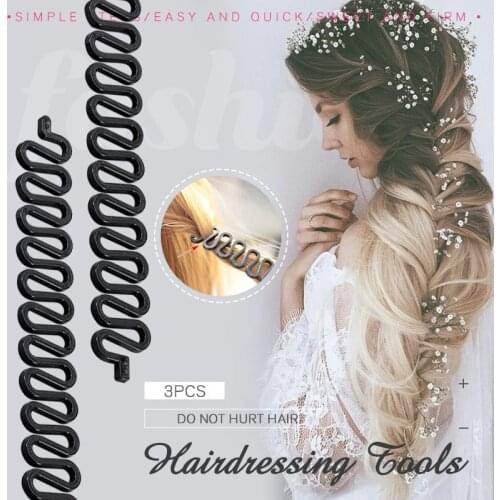 Hairdressing Tools Comb Hairpin Styling Tool Women Magic Foam Sponge Hair Disk Twist Curlers Barrette Bun Maker Hairdressing