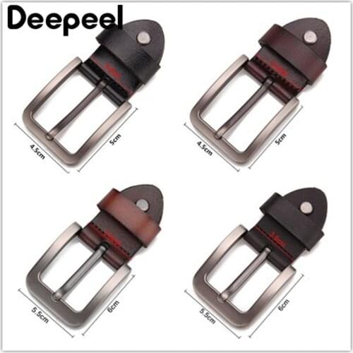 Deepeel 1pc 3.4/3.9cm High-grade Alloy Waistband Head DIY Handmade Leather Craft Decoration Pin Buckle head Mens Belt Buckled
