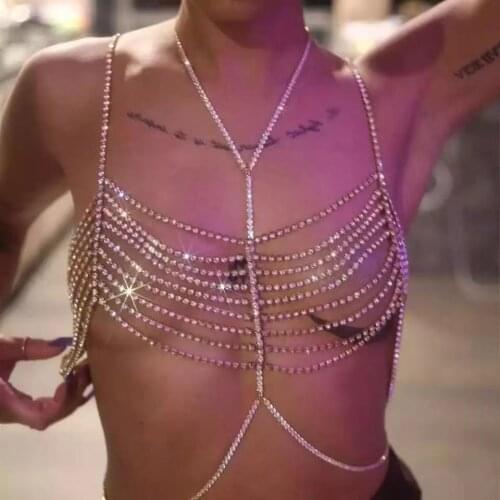 Rhinestone Big Round Body Jewelry Sexy Dress Women Summer Party Accessories Adjustable Size Wholesale Body Jewelry Beach Bikini