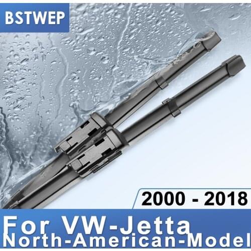 BSTWEP Wiper Blades for Volkswagen VW Jetta Fit Hook / Side Pin / Push Button Arms ( for North American Version Only )