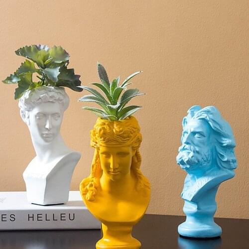 Nordic Creative Resin David Pen Holder Portrait Body Art Sculpture Decoration Vase Desk Home Decorat Ornaments