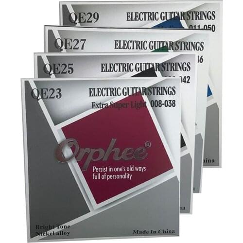 New Orphee Guitar Strings QE Series Nickel Alloy Plated Electric Guitar Strings Replacement QE23 /QE25/ QE27/QE29