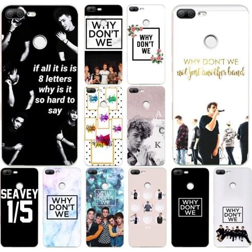 057FG Why dont we gift Soft Silicone Tpu Cover phone Case for huawei Honor 9 10 20 Lite Pro