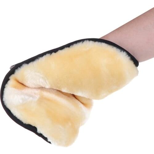 1pcs Glass dust household gloves coral fleece velvet car cleaning sponge wash gloves