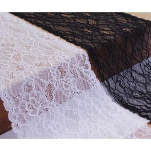 17cm White Black Elastic Lace Decoration DIY Clothes Accessories