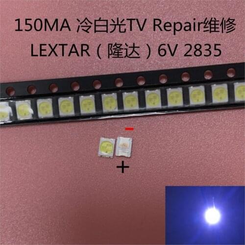 200PCS LEXTAR For maintenance Konka Changhong Amoi LCD TV backlight LED strip lights 1210 3528 2835 SMD LED beads 6V