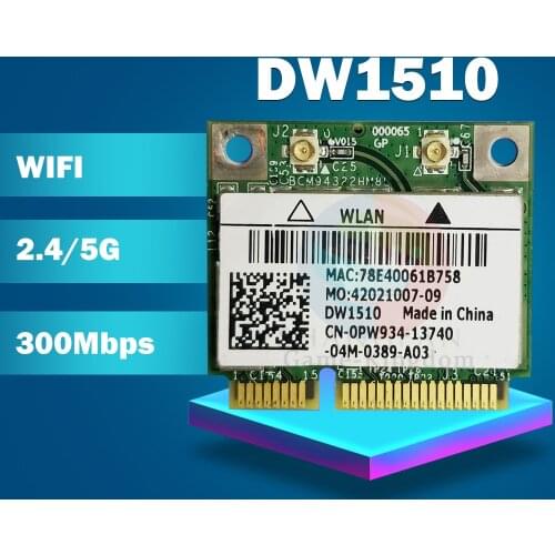 BroadCom BCM94322HM8L DW1510 Half Mini PCI-Express PCIe Wireless WLAN Wifi Card for dell