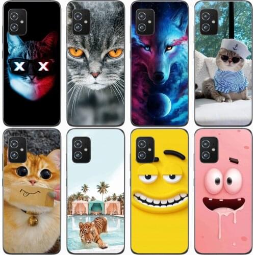 For ASUS ZENFONE 8 ZS590KS Case Rose Wolf Cute Patterned Cover Soft Silicon Phone Case for Asus Zenfone 8 ZS590KS Top Quality