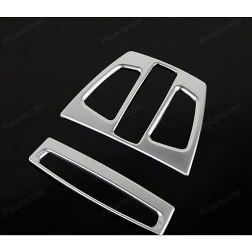 For BMW 1 Series 2012 -2016 3 4 series X5 X6 2015 2Pcs Interior Roof Reading Lamp Light Cover ABS Chrome Trim car styling