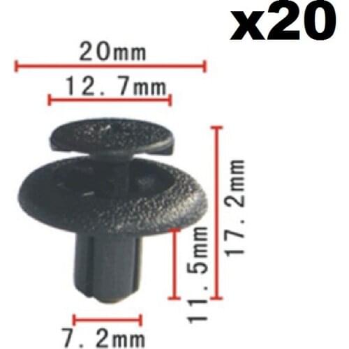 DOOR MOULDING TRIM STRIP CLIPS RUBSTRIP X20 Plastic Clips