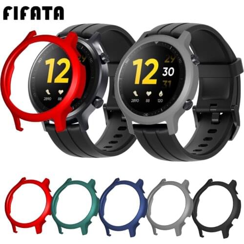 FIFATA PC Protective Case For Realme S Watch Cover Bumper Protector Shell For Realme S Smart Watch Edge Frame Cases Accessories