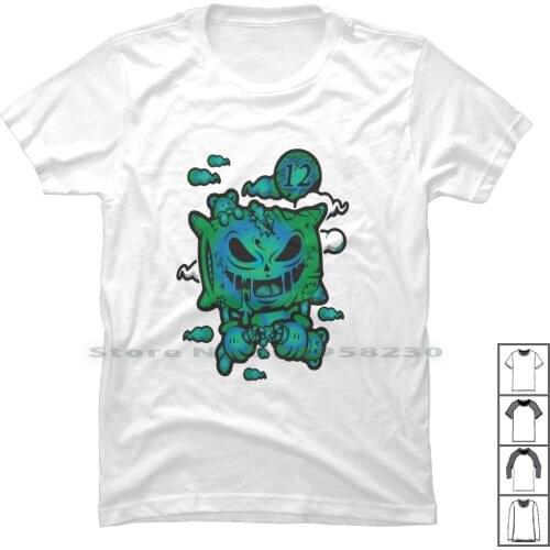 Toxix Monster T Shirt 100% Cotton Monster Creepy Scary Creep Howl Host Owl To St Ox