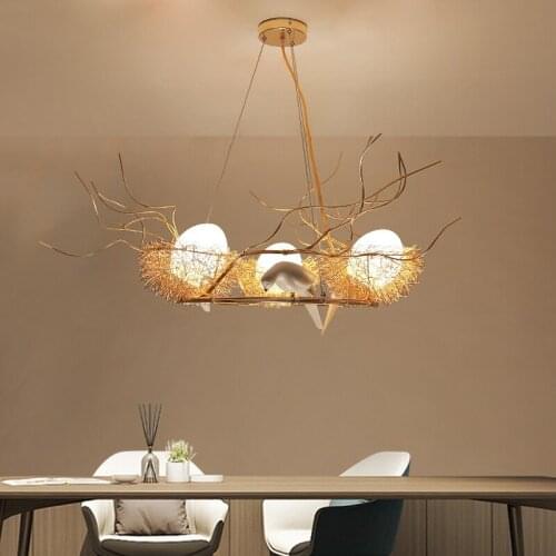 Nest of lamps and lanterns light contracted sitting room hall bedroom light web celebrity art LED droplight restaurant