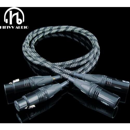 Hi end OCC copper XLR cable Fever grade signal Audio wire amplifier cable 0.5m 1m 1.5m 2m DIY