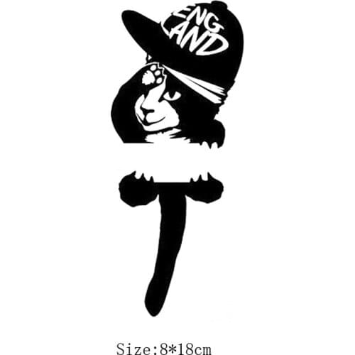 KUCADA lovely cat wall sticker home decoration mural decal diy switch sticker WP1385