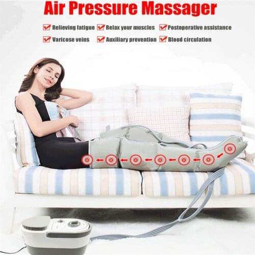 Air Wave Pressure Massager Continuous Compression Circulator Leg Arm Waist Leg Massageing Machine Muscles Relaxed Recovery Devic