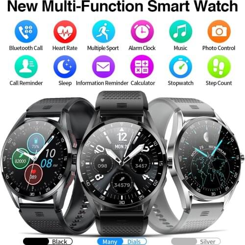 Rotary button Smart watch 360*360 HD IPS screen Bluetooth Call men DIY watchface Heart Rate Monitor IP68 swim sport smartwatch