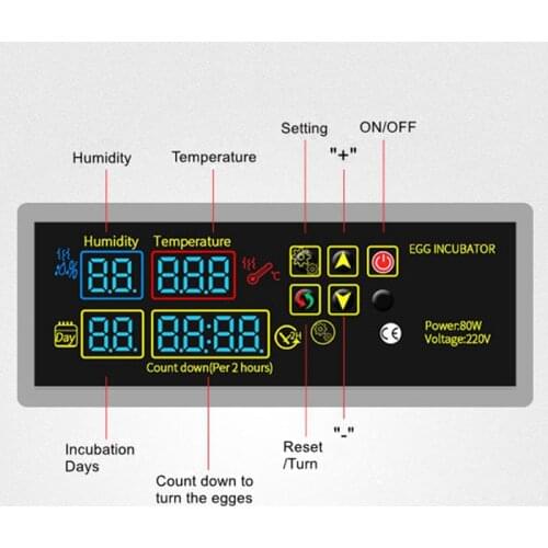 DIY Egg Incubator Set Thermostat Hygrostat Incubator Spare Parts Temperature Humidity Controller Accessories for Hatching