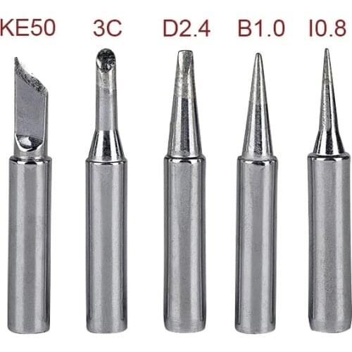 5PCS/lot I/K/B/3C/2.4D Universal 936 937 938 For Soldering Station Solder Iron Welding Tip Head Top Sting BGA Lead-free Tools