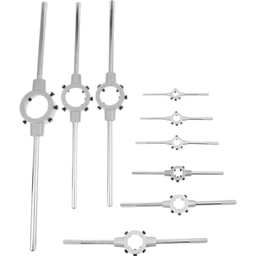 Hand Die Wrench Kit HSS Metric Screw Die Circular Threading Die Hand Tools Kit with Wrench Set