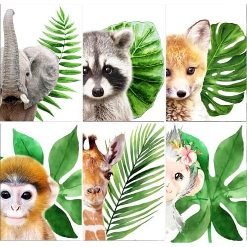 DIY Diamond Painting Kit Cartoon Animal Diamond Embroidery Owl Home Decor Mosaic Tiger Diamond Art Full Drill Handmade Gift