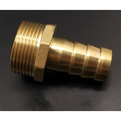 1" BSP Male Thread x 10/12/14/16/19/25/32mm Hose Barb Brass Barbed Pipe Fitting Nipple Coupler Connector Adapter