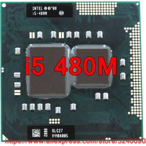 Original lntel Core i5 480M 2.66GHz i5-480M Dual-Core Processor PGA988 Mobile CPU Laptop processor free shipping