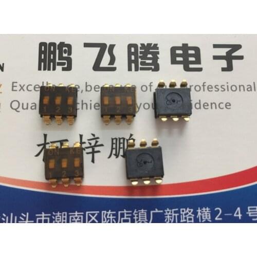 Original new 100% DSIC03TSGER dial switch 3 bit horizontal code 3P SMD 2.54mm