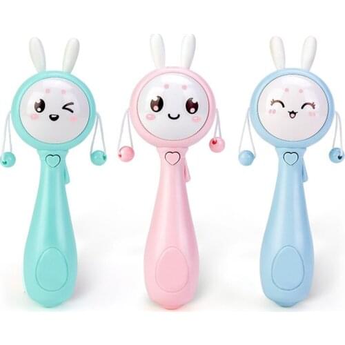 Baby Music Rattle Teether Toy for Child Education Mobile Cot Kids Bed Newborn Infant Pacifier Weep Tear