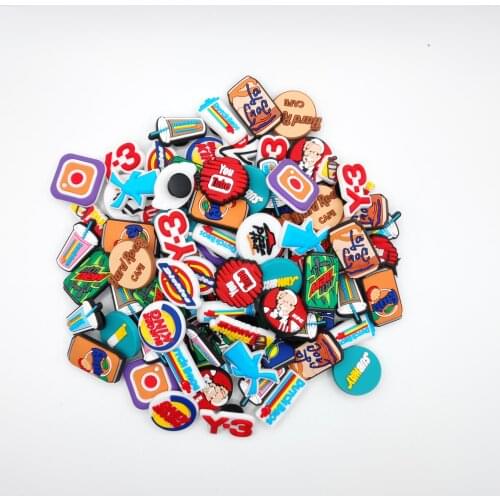 20/50/100Pcs PVC Different Cartoon Shoe Charms Shoe Accessories Decorations for Clog Charm Shoes Charm Bracelet Wristband