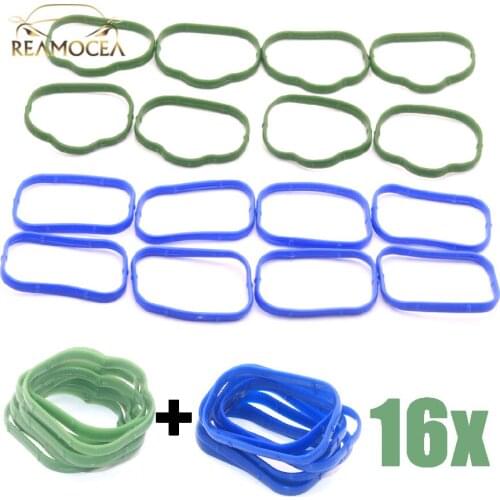 Reamocea 16Pcs 5184562AC 5184331AC MS97204 Upper Intake Lower Intake Plenum Gasket Set Fit For Chrysler Dodge Jeep Ram Car Parts