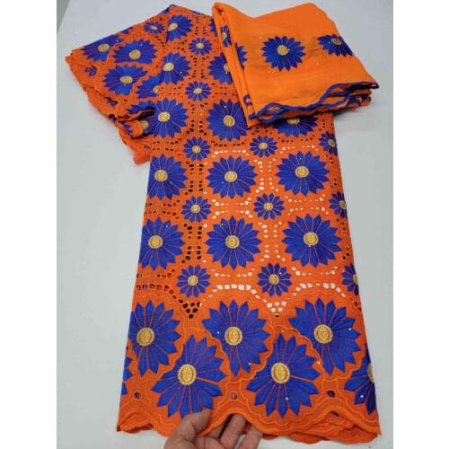 Swiss voile lace in switzerland dubai fabric brode lace hot sale fashion women cotton dry lace fabric for wedding 7yards