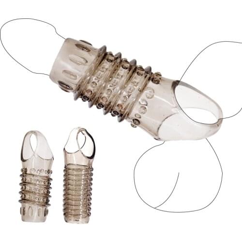 PAQIN Silicone Reusable Penis Sleeve Delayed Ejaculation Chastity Device Lock Sperm Penis Erection Erotic Sex Toys For Men