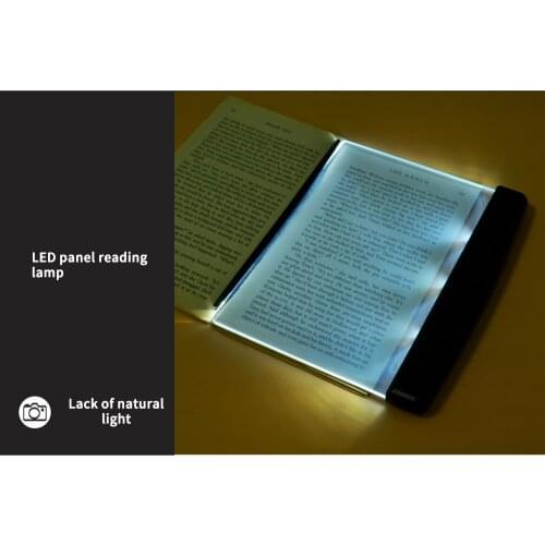 LED Book Light Reading Night Light Flat Plate Portable Car Travel Panel Led Desk Lamp For Home Indoor Kids Bedroom