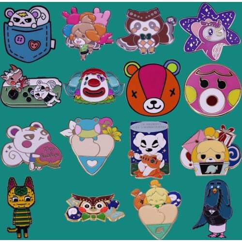 Cute Anime Hard Enamel Pins Brooch Collecting Games Lapel Badges Men Women Fashion Jewelry Gifts Adorn Backpack Collar Hat